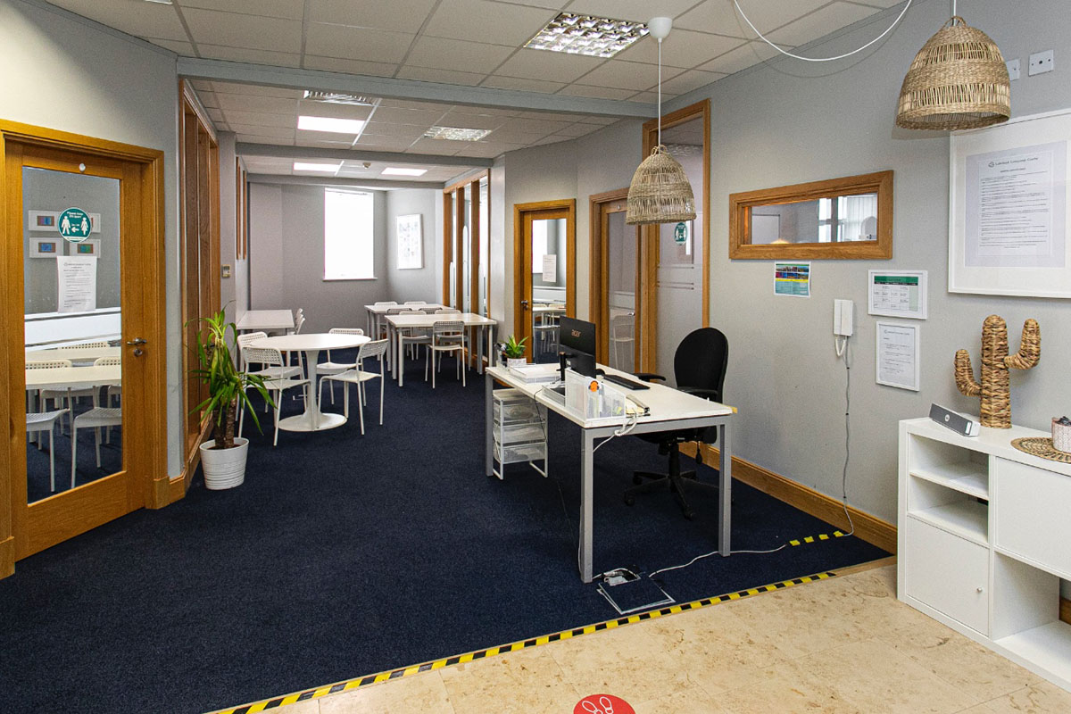 English school classroom with natural light in Athlone, Ireland