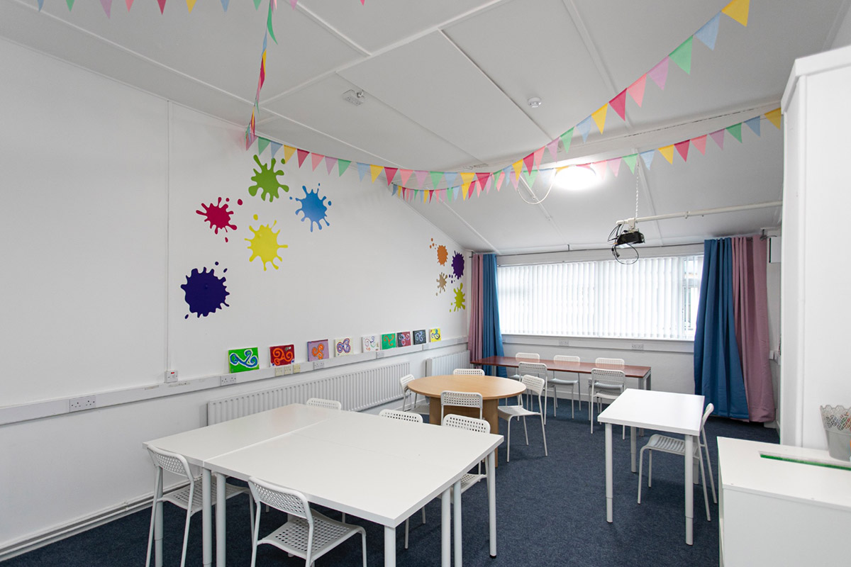 English classroom for young learners in Mullingar, Ireland